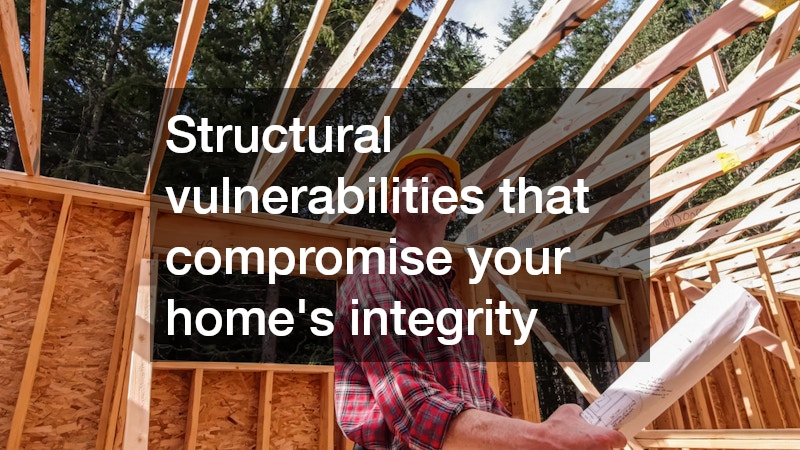 Structural vulnerabilities that compromise your home’s integrity