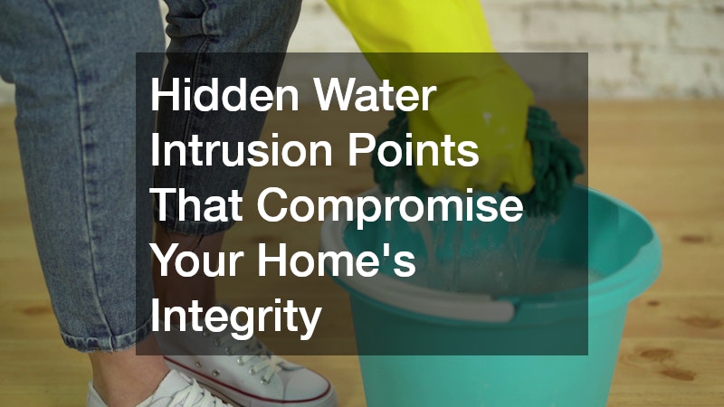 Hidden Water Intrusion Points That Compromise Your Home’s Integrity