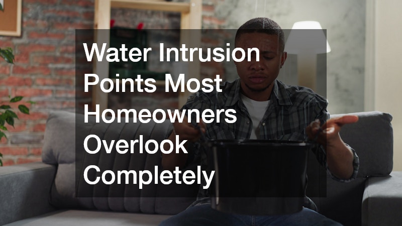 Water Intrusion Points Most Homeowners Overlook Completely