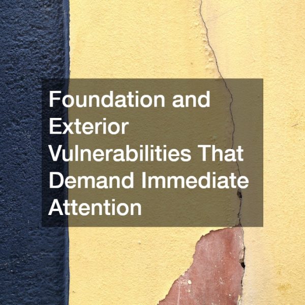 Foundation and Exterior Vulnerabilities That Demand Immediate Attention
