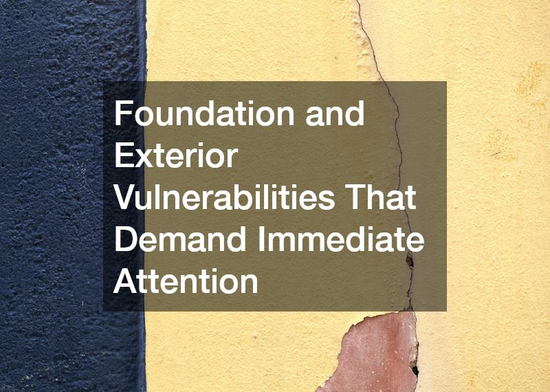 Foundation and Exterior Vulnerabilities That Demand Immediate Attention