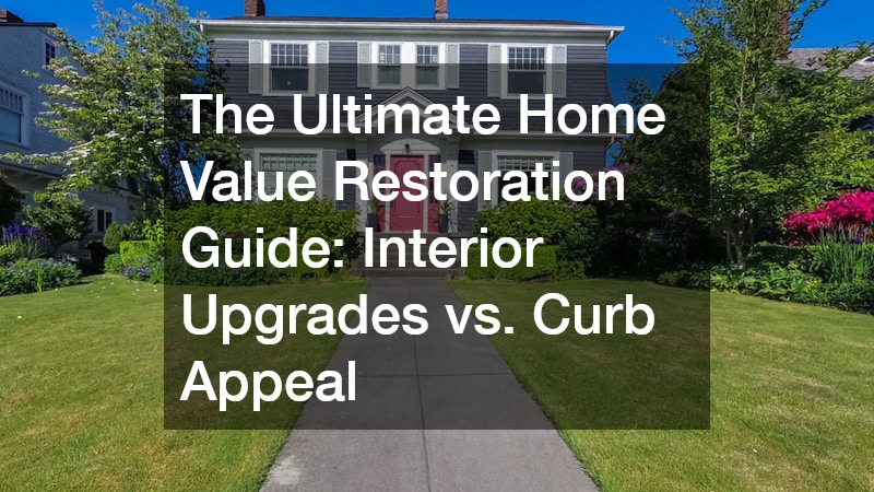 The Ultimate Home Value Restoration Guide Interior Upgrades vs. Curb Appeal